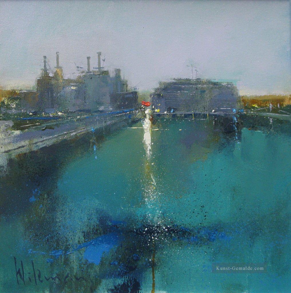 Die Themse bei Battersea II abstrakte Seestück Ölgemälde
